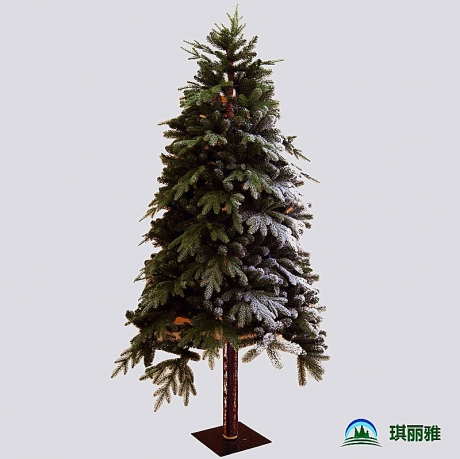 PE叶木杆圣诞树