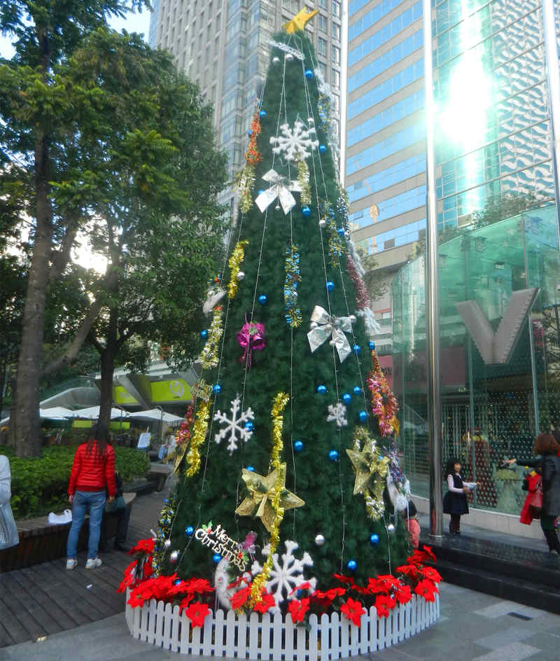 户外广场大型圣诞树定制服务
