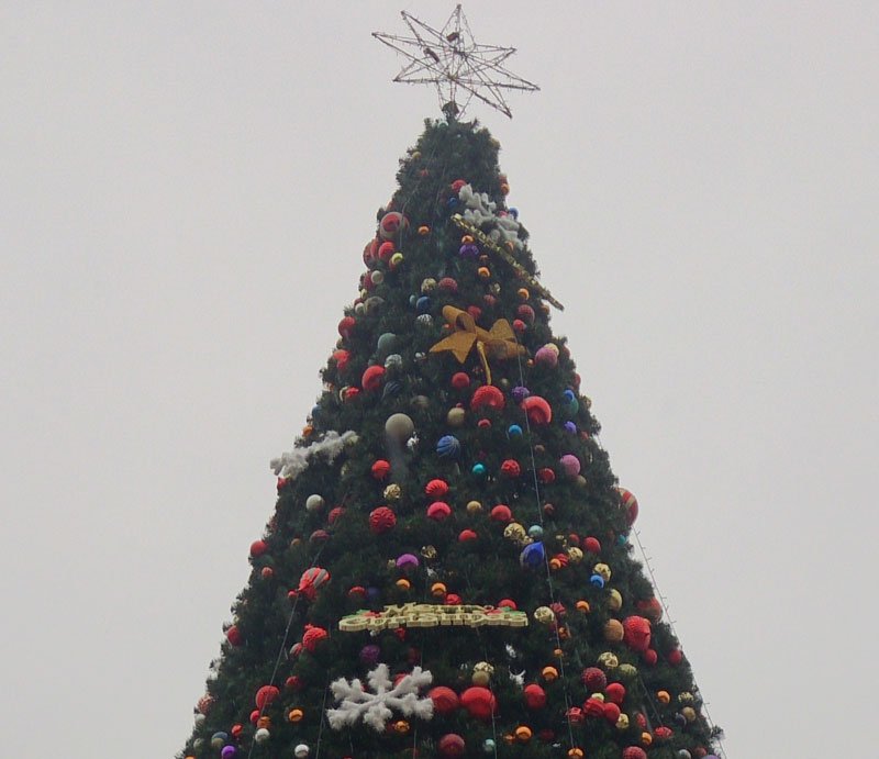 大型铁架圣诞树
