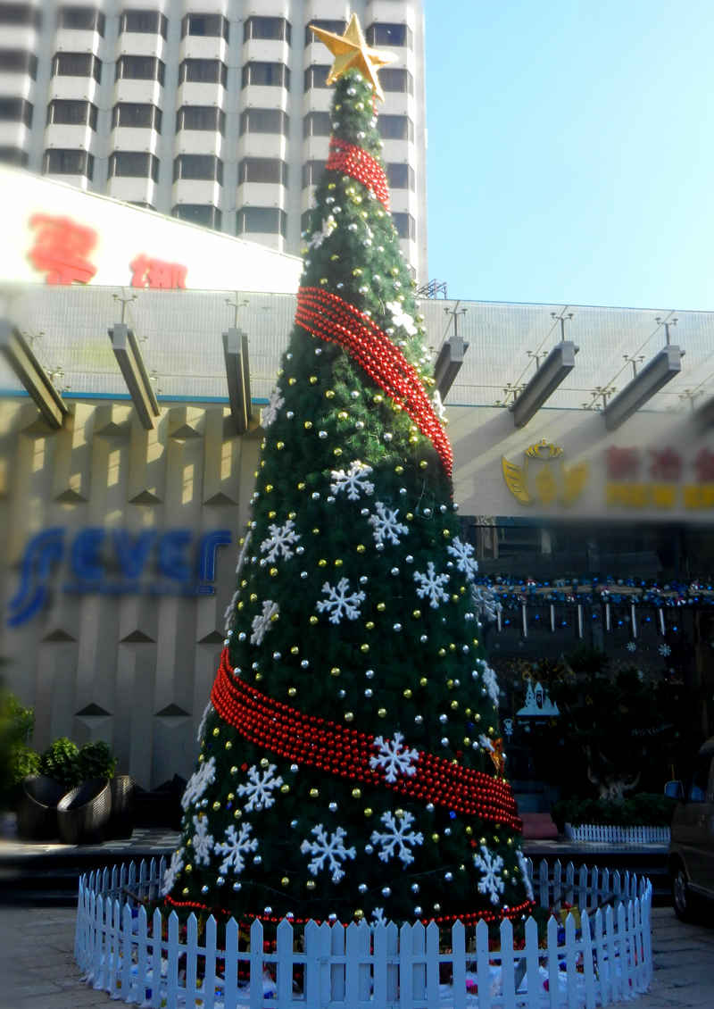 深圳大型私人会所圣诞树